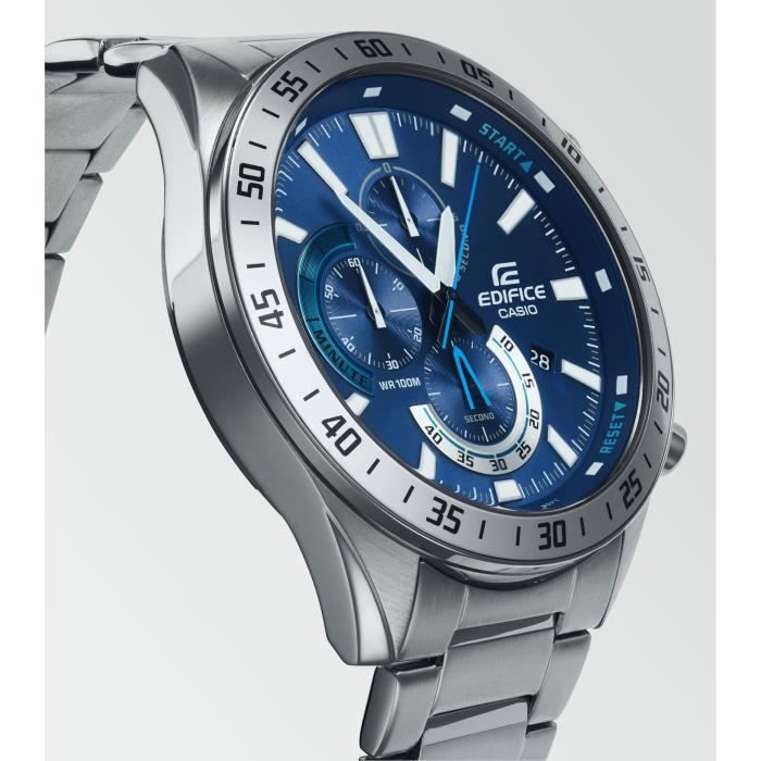 Montre - CASIO - EDIFICE - Quartz - Verre minÈral - Etanche 10 ATM - Gris
