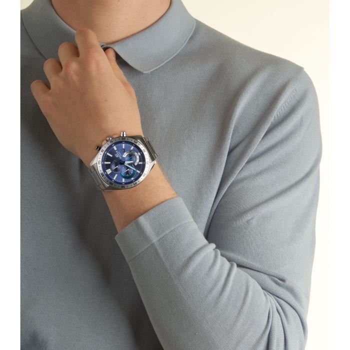 Montre - CASIO - EDIFICE - Quartz - Verre minÈral - Etanche 10 ATM - Gris