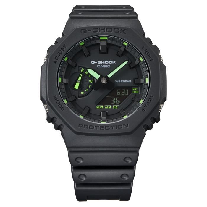 Montre - CASIO - G-Shock - Noir et Vert rÈsine