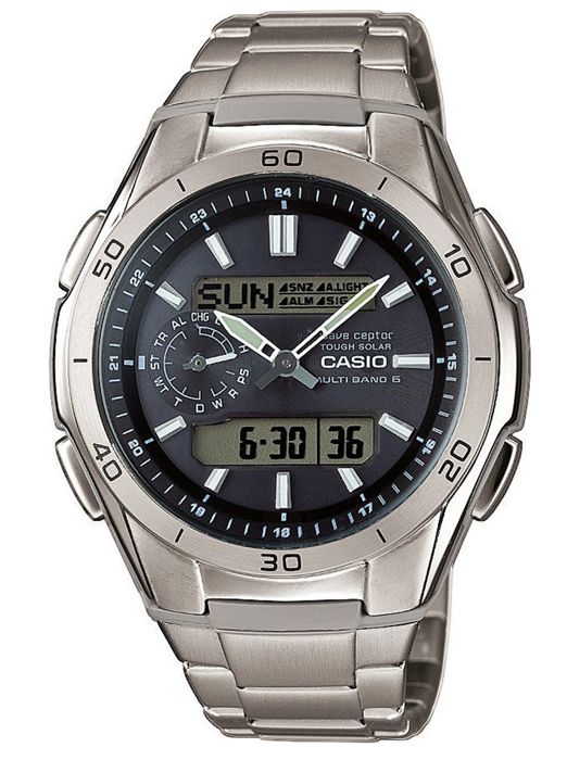 Montre - CASIO - WAVECEPTOR - Titane - Quartz - Sport - Gris