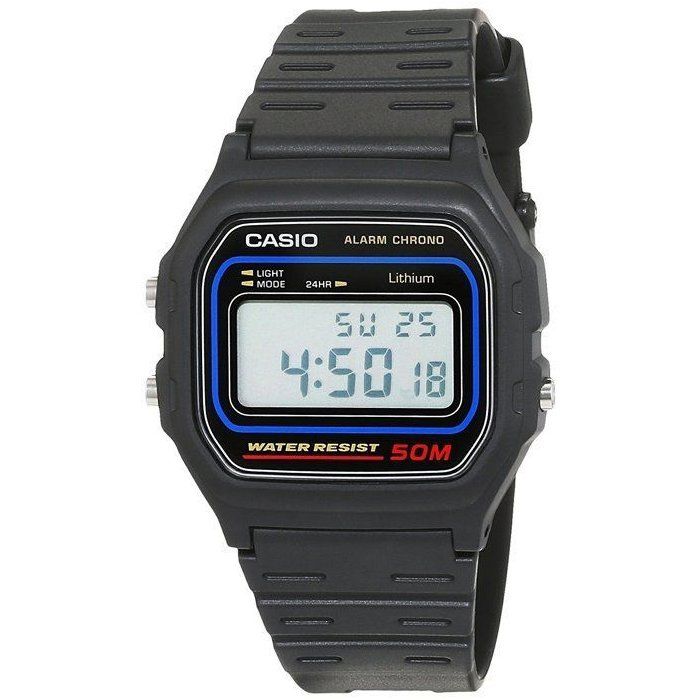 CASIO Montre Chronographe W-59-1VQES Femme