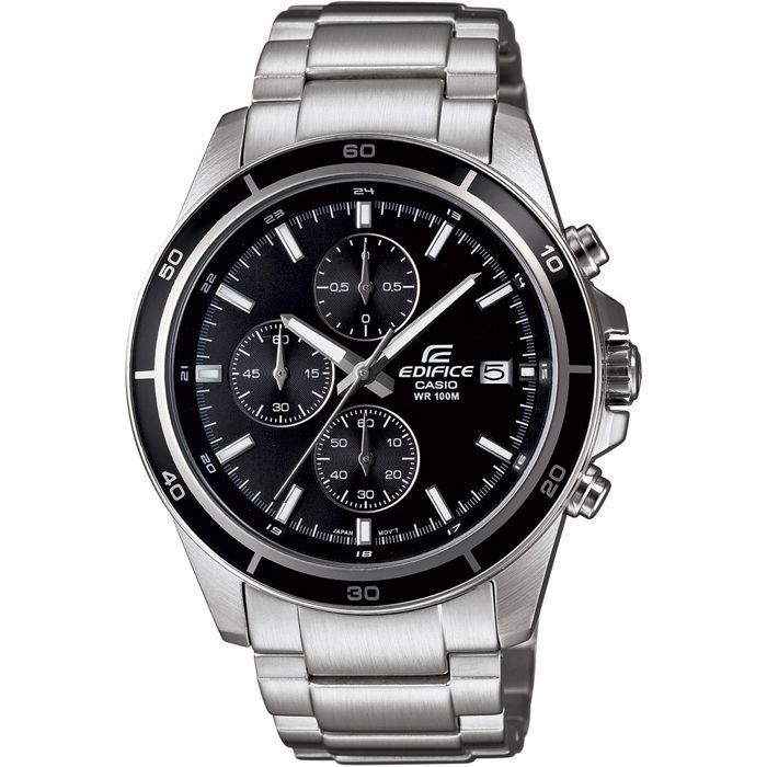 Montre - CASIO - EFR-526D-1AVUEF - Acier inoxydable - Chronométrage 1/10 sec - Étanchéité 10 bars