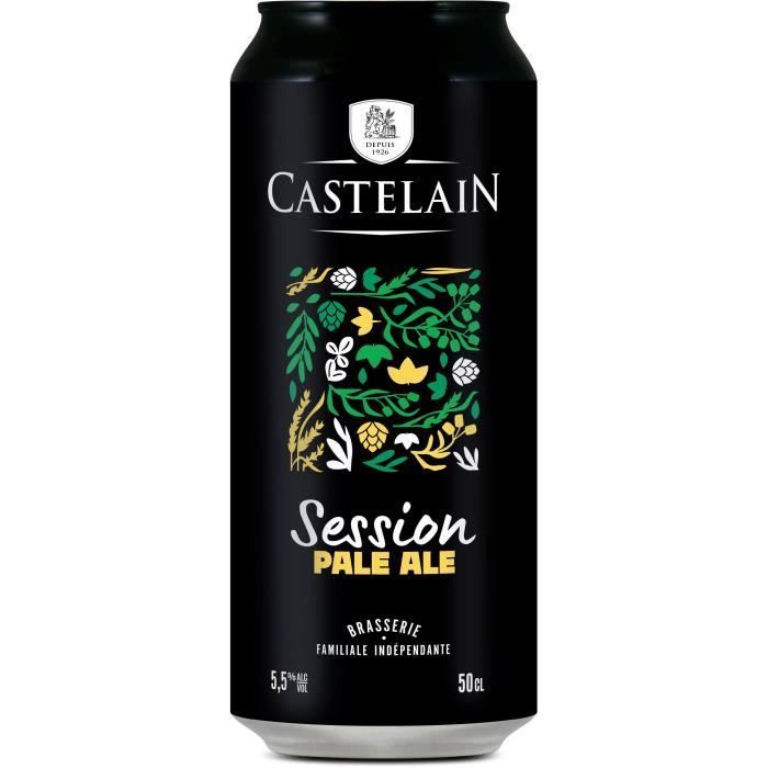 Biere pale ale Session - Castelain - 5.50% Vol. - Canettes 12x50cl