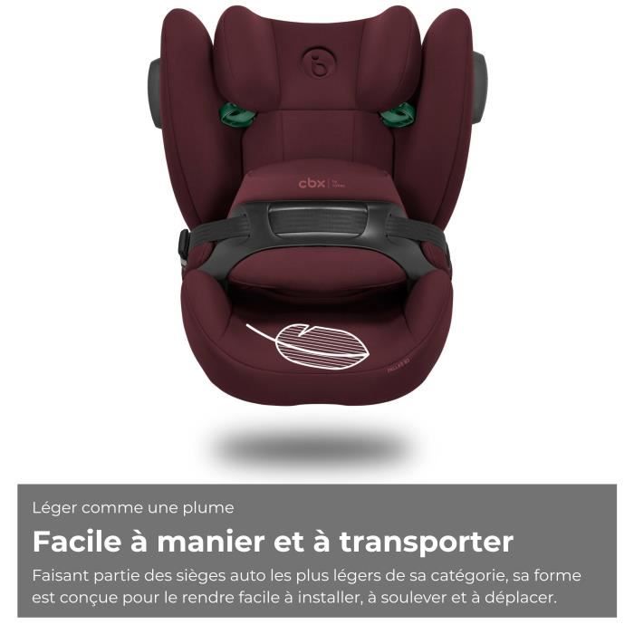 Siege auto Pallas B3 i-size Cbx by Cybex - 76 a 150 cm - 9 a 50 kg - 15 mois a 12 ans - Dark red