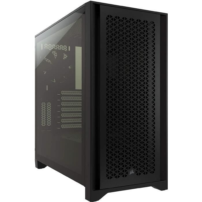 BoÓtier PC Gaming - CORSAIR - 4000D Airflow - Moyen Tour - Verre trempÈ - Noir (CC9011200WW)