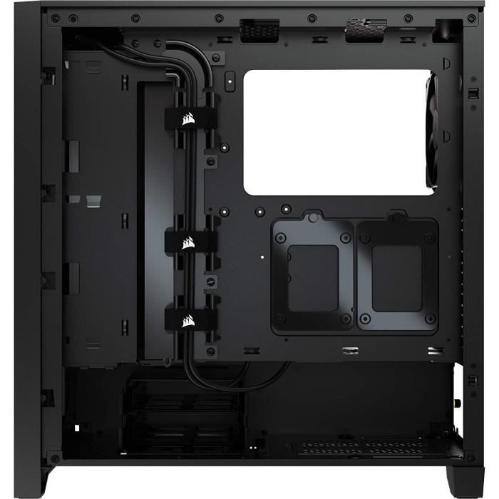 BoÓtier PC Gaming - CORSAIR - 4000D Airflow - Moyen Tour - Verre trempÈ - Noir (CC9011200WW)