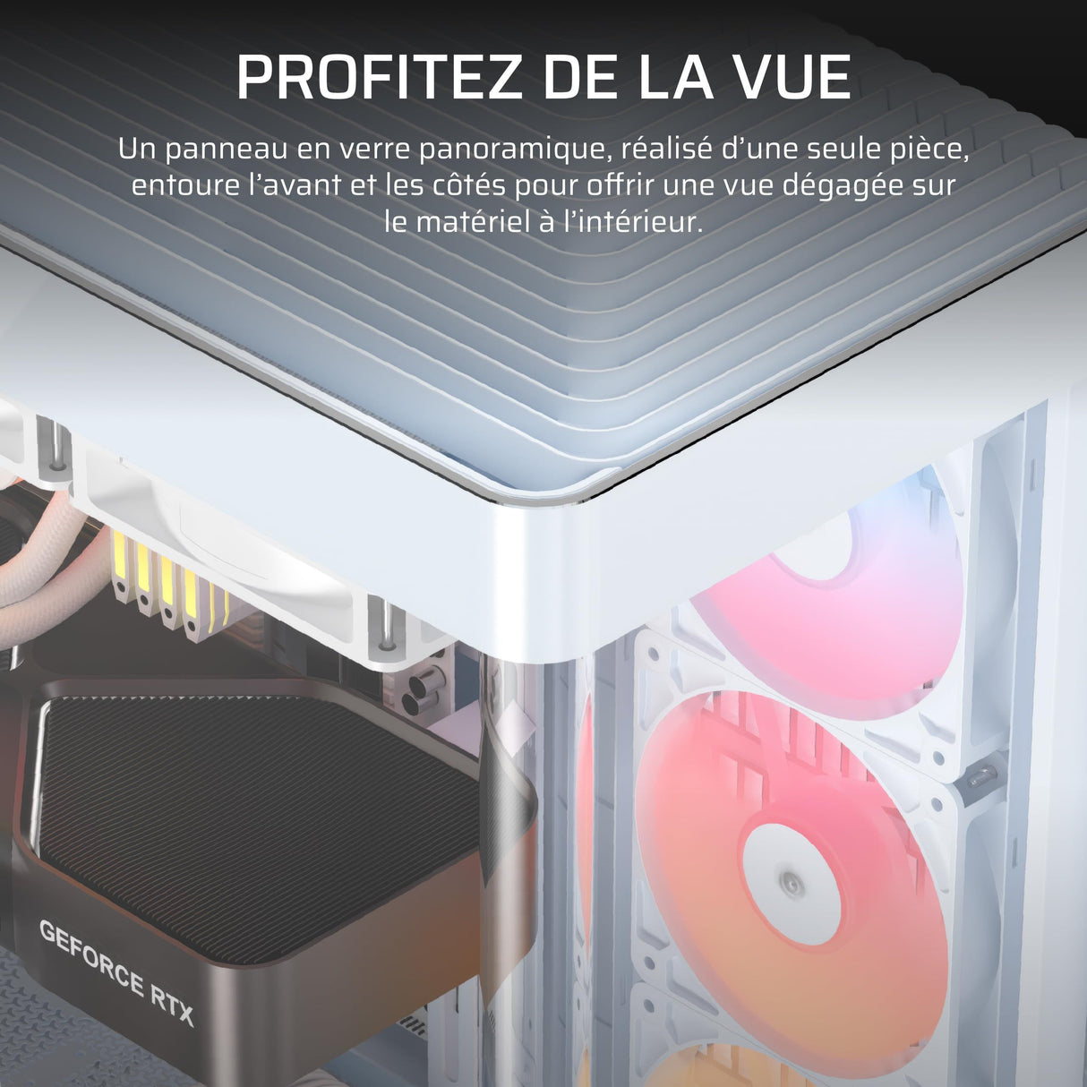 Boitier PC - CORSAIR - FRAME 4500X RS-R ARGB Tempered Glass Mid-Tower - 2 radiateurs - Blanc