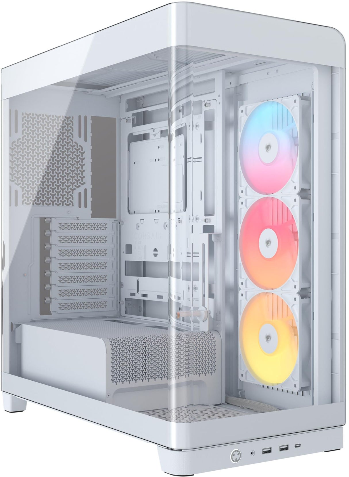 Boitier PC - CORSAIR - FRAME 4500X RS-R ARGB Tempered Glass Mid-Tower - 2 radiateurs - Blanc