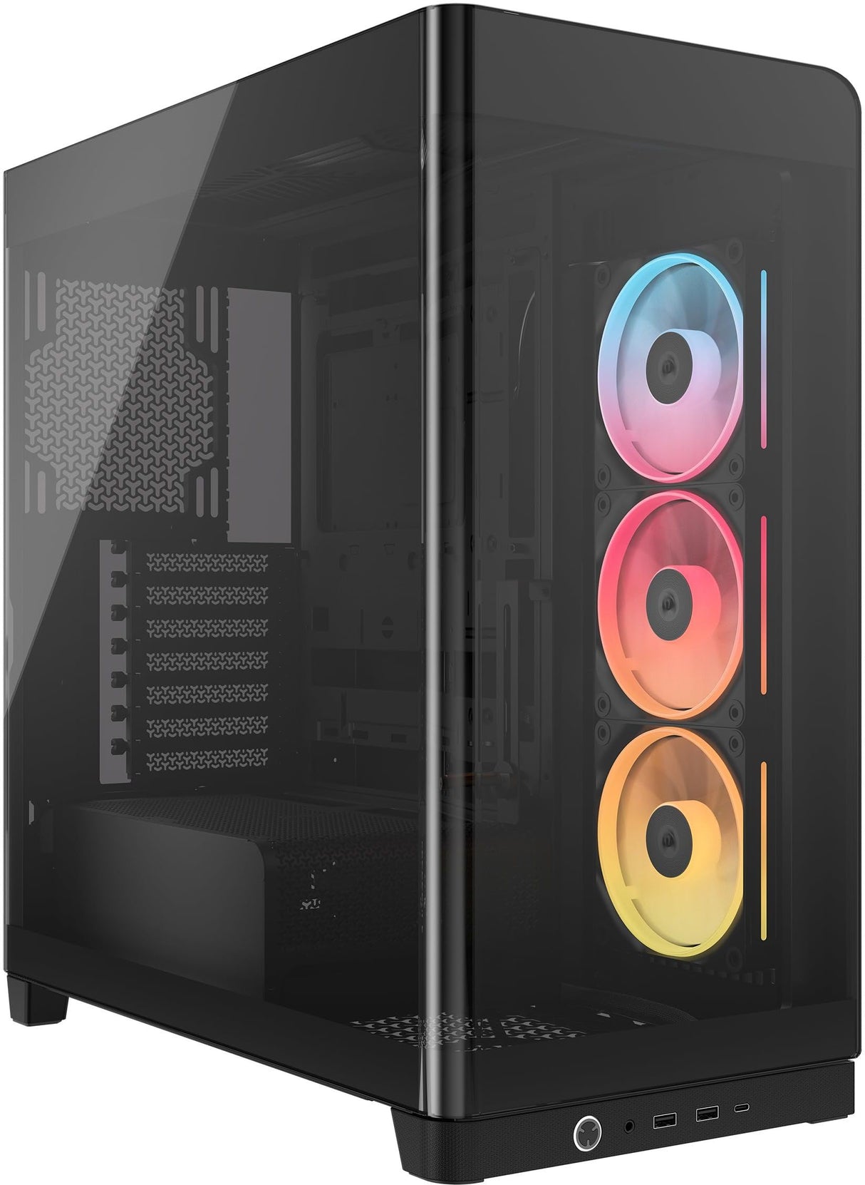 Boitier PC - CORSAIR - FRAME 4500X LX-R RGB Tempered Glass Mid-Tower - 2 radiateurs - Noir