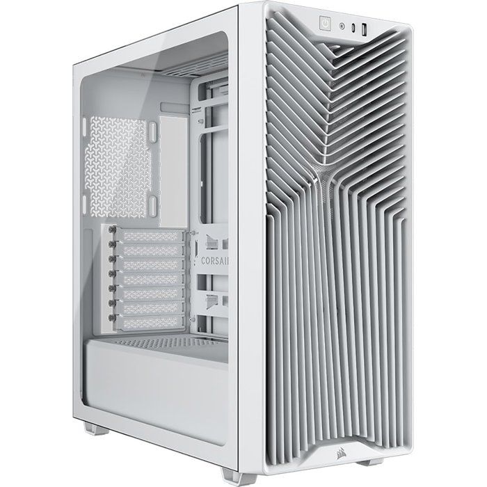 Boîtier PC - CORSAIR - 3200D RS - Moyen Tour - 3 ventilateurs RS120 - Blanc