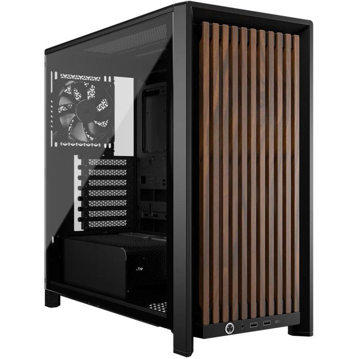 Boîtier PC - CORSAIR - FRAME 4000X RS - Moyen Tour - 4 ventilateurs RS120 - Noir/marron foncé