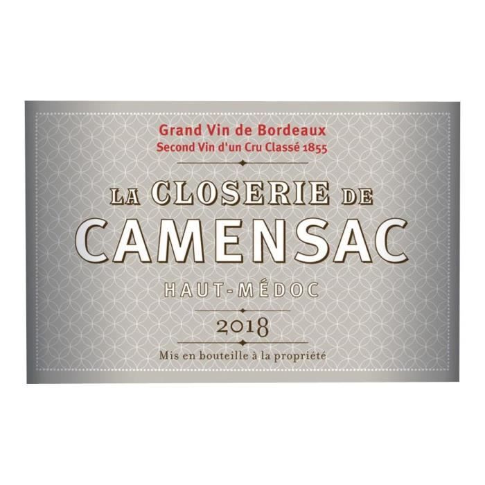 Closerie de Camensac 2017 Haut-Médoc - Vin rouge de Bordeaux