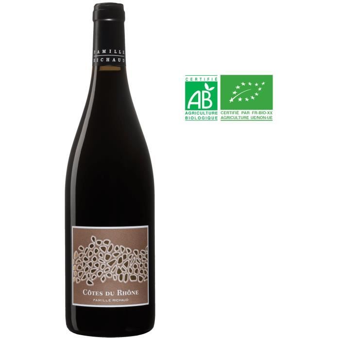 Famille Richaud 2021 Côtes du Rhône Bio - Vin rouge de la Vallée du Rhône