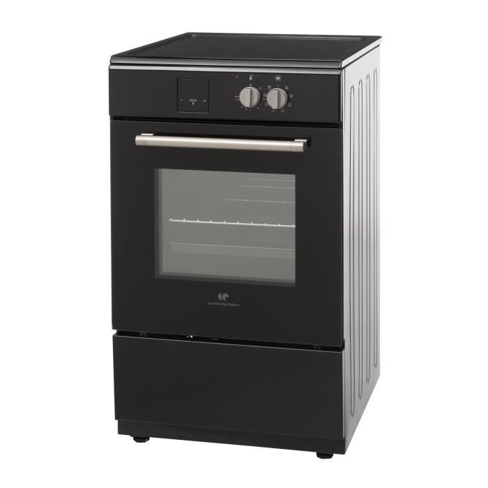 Cuisiniere a induction - CONTINENTAL EDISON - CECI3FCB2 - 4 feux - 50 x 85 x 60 cm - Noir