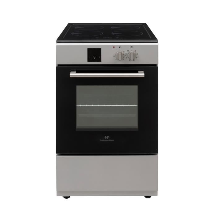 Cuisiniere a induction - CONTINENTAL EDISON - CECI3FCS2 - 4 feux - 50 x 85 x 60 cm - Noir