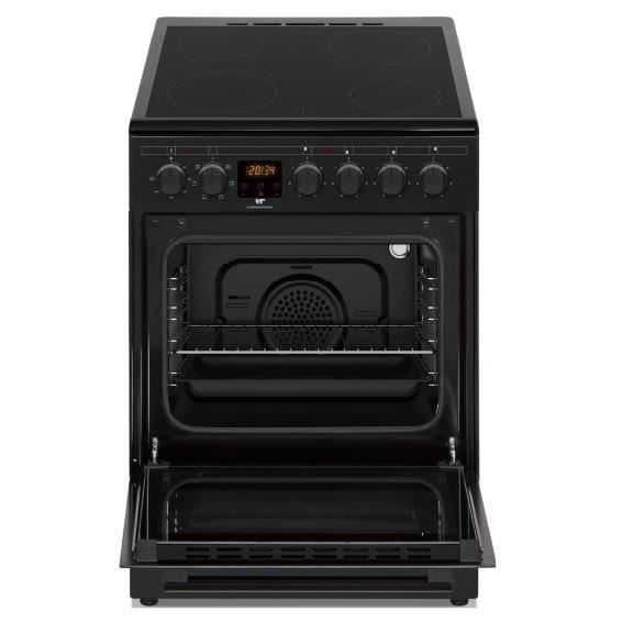 Cuisiniere vitrocéramique CONTINENTAL EDISON CECV50FCB - 4 feux - L49.5 x H82.7 xP58 cm - Noir