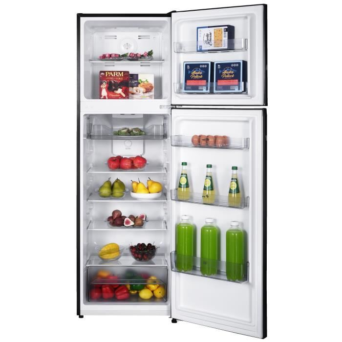 RÈfrigÈrateur congÈlateur haut CONTINENTAL EDISON† - 247L - Total No Frost - Noir - L54,5 cm x H167 cm