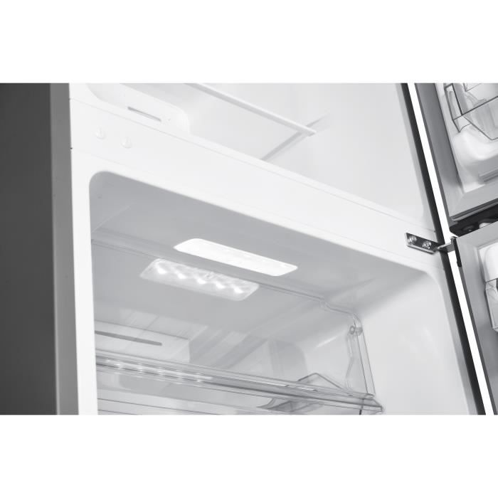 RÈfrigÈrateur congÈlateur haut CONTINENTAL EDISON CEF2D334NFS - total No Frost - Classe E - moteur inverter - 334L -L60xH170cm Inox