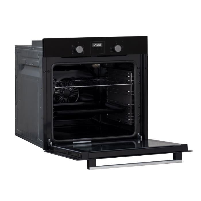 Four encastrable catalyse - chaleur pulsÈe - CONTINENTAL EDISON - F80CBIX - Noir et inox - L59,5 x H59,6 x P 54,68cm