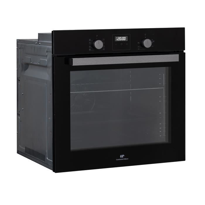 Four encastrable catalyse - chaleur pulsÈe - CONTINENTAL EDISON - F80CBIX - Noir et inox - L59,5 x H59,6 x P 54,68cm
