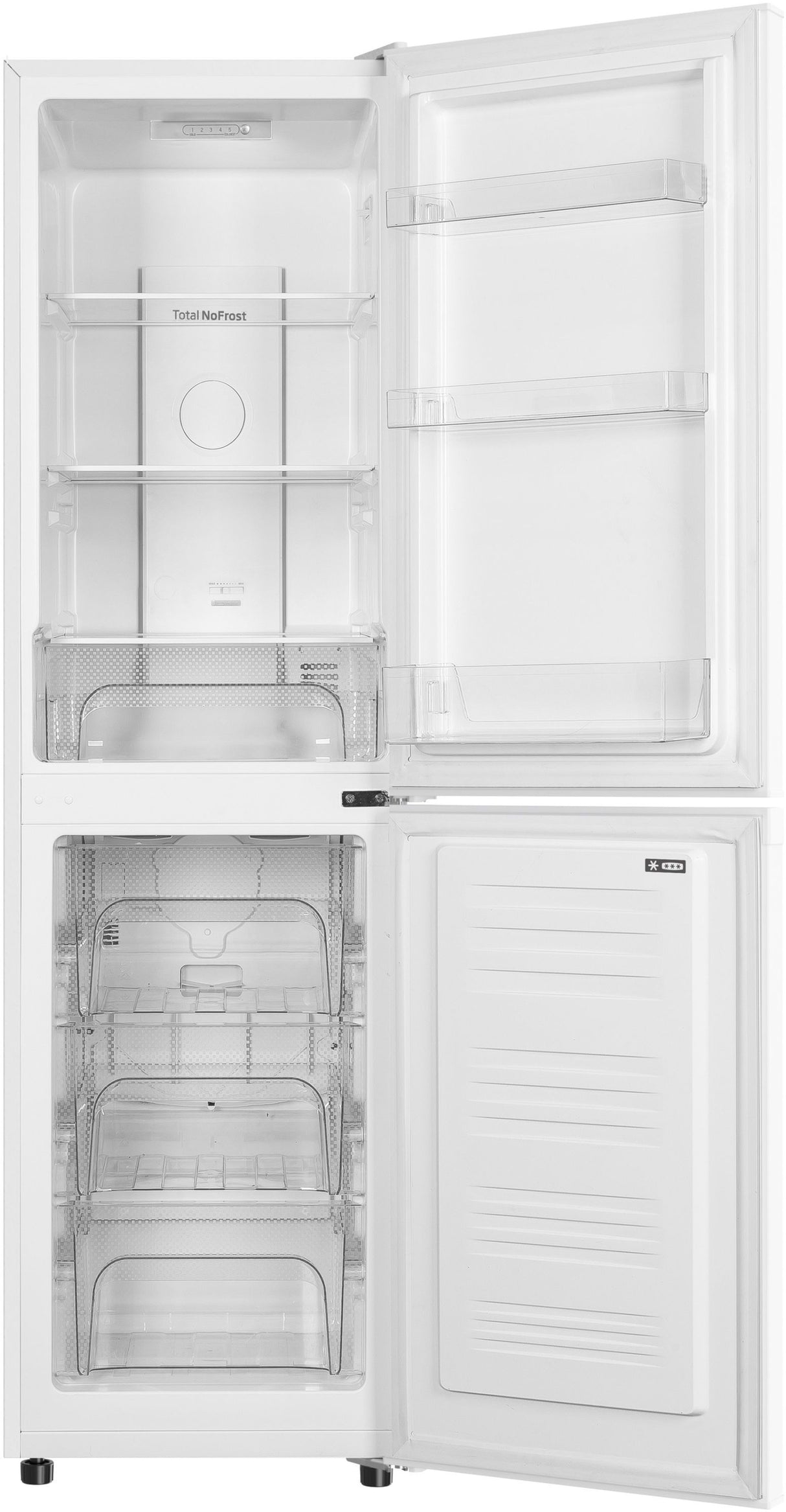 Réfrigérateur congélateur bas - CONTINENTAL EDISON - CEFC193NFW3 - Classe E - 193 L - L48 x P57,5 x 154cm - Blanc