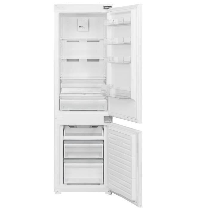 Réfrigérateur congélateur bas encastrable - 233L - Total No Frost (Sans givre) - L54x H177 x P54,5cm - Classe D