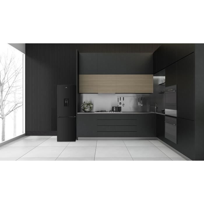 RÈfrigÈrateur congÈlateur bas CONTINENTAL EDISON - 251L -Total No Frost - Noir - L 55 cm x H 180 cm