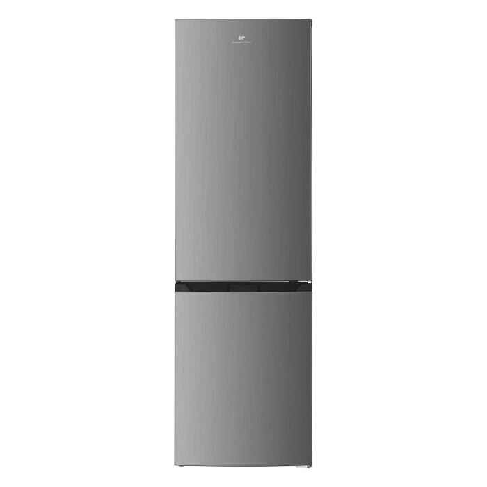 RÈfrigÈrateur congÈlateur bas CONTINENTAL EDISON CEFC251NFS - Sans givre (congÈlateur et rÈfrigÈrateur) - 253L - Classe E - Inox
