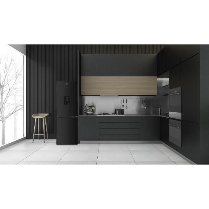 RÈfrigÈrateur congÈlateur bas - CONTINENTAL EDISON - 325L - Total No Frost - distributeur d'eau- Noir - Classe D