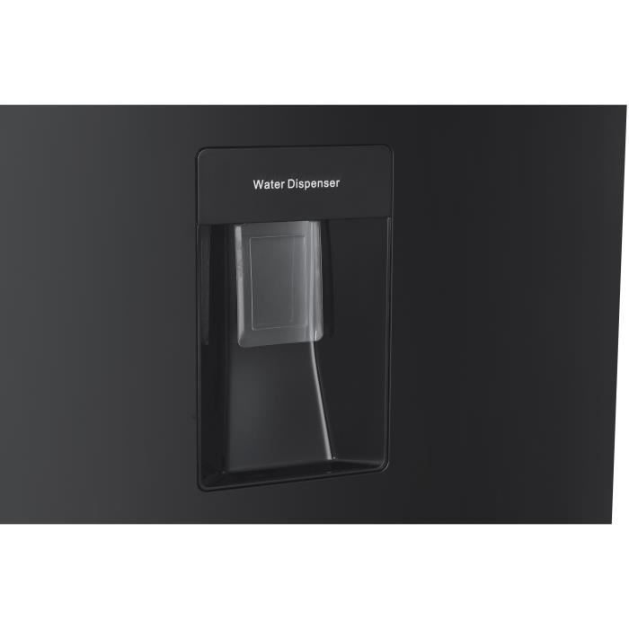 RÈfrigÈrateur congÈlateur bas - CONTINENTAL EDISON - 325L - Total No Frost - distributeur d'eau- Noir