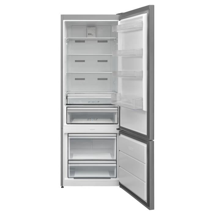 RÈfrigÈrateur congÈlateur bas CONTINENTAL EDISON- 472L - Total No Frost ( Sans givre) - 41 dB - L70 cmxH186cm -inox
