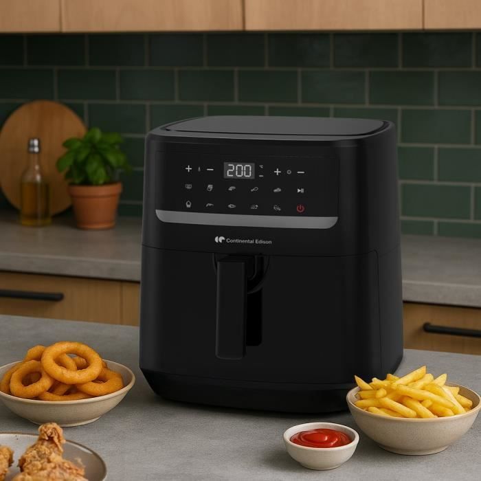 Friteuse a air sans huile - CONTINENTAL EDISON - CEFR240092L - 1800 W - 9,2 L - Noir