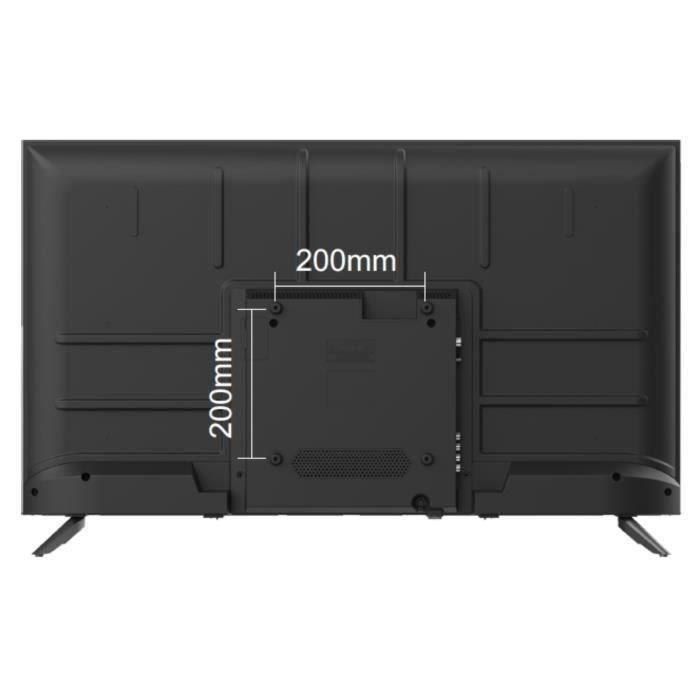 TV LED - CONTINENTAL EDISON - CELED40SVFHD25B6 - FHD 40 (101 cm) - SMART VIDAA - 3xHDMI, 2xUSB - Noir