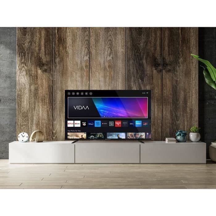 TV QLED - CONTINENTAL EDISON - CELED50SVQLD25B3 - 50'' (126 cm) - UHD 4K 3840x2160 - SMART VIDAA - 3xHDMI - 2xUSB