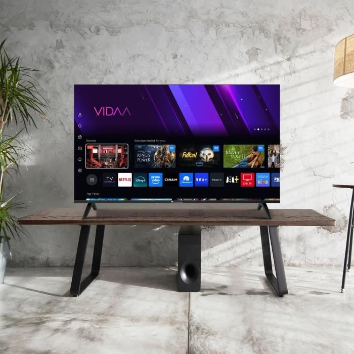 TV LED QLED - CONTINENTAL EDISON - 50 (127 cm) - 3xHDMI - 2xUSB - Noir - CELED50SVQLD25B6