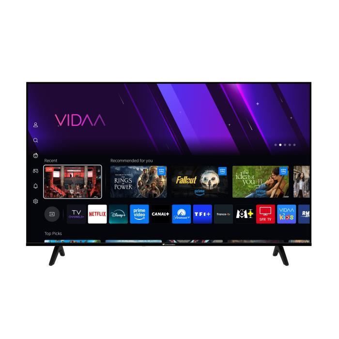 TV LED UHD - CONTINENTAL EDISON - 55“ (139 cm) - 3xHDMI - 2xUSB - Noir - CELED55SV2UD25B6