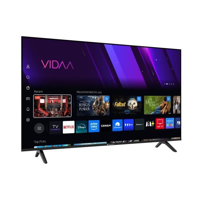 TV LED UHD - CONTINENTAL EDISON - 55“ (139 cm) - 3xHDMI - 2xUSB - Noir - CELED55SV2UD25B6