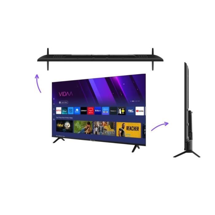 TV QLED UHD 4K - CONTINENTAL EDISON - 65 (164 cm) - Smart Vidaa - Wifi Bluetooth - 3xHDMI -2xUSB - CELED65SVQLD25B6