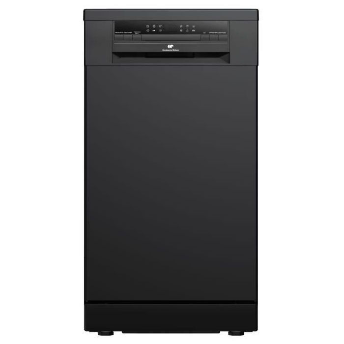Lave-vaisselle pose libre - CONTINENTAL EDISON - CELV1145B - 11 couverts - 45 cm - 45 dB - Noir