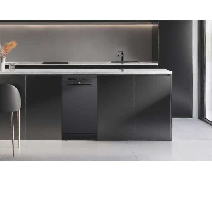 Lave-vaisselle pose libre - CONTINENTAL EDISON - CELV1145B - 11 couverts - 45 cm - 45 dB - Noir