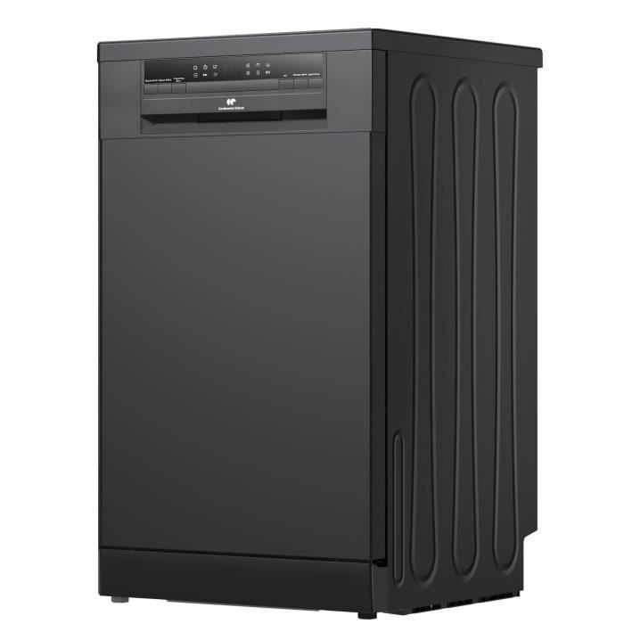 Lave-vaisselle pose libre - CONTINENTAL EDISON - CELV1145B - 11 couverts - 45 cm - 45 dB - Noir
