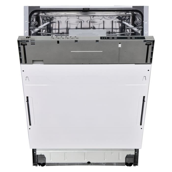 Lave-vaisselle encastrable CONTINENTAL EDISON CELV1245FI - 12 couverts - Largeur 59,8 cm - Classe D - 45 dB - Blanc
