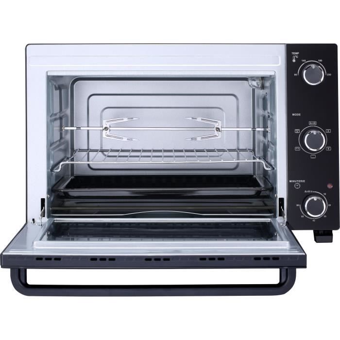 CONTINENTAL EDISON CEMF46B3 - Minifour Èlectrique 46L noir - 1800W - Rotissoire, Convection naturelle
