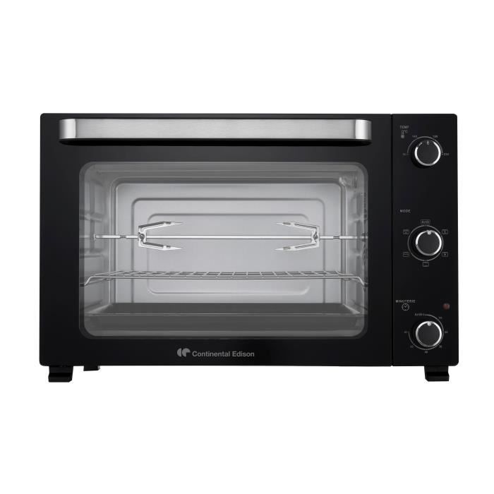 Minifour électrique - Chaleur tournante - CONTINENTAL EDISON - CEMF60B3 - Noir - L60 x H39 x P 48 cm