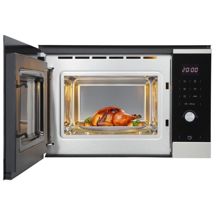 Micro ondes encastrable - CONTINENTAL EDISON - CEMO25GINE - Noir Inox L59,5 x H38,8 x P40,1 cm - 25L