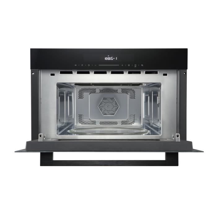 Four a micro-ondes encastrable - CONTINENTAL EDISON - 1450 W - 34 L -Combiné Gril - CEMO34CEB3 - 59,5 x 38,3 x 49,2 cm - Noir