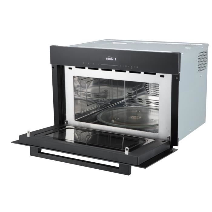Four a micro-ondes encastrable - CONTINENTAL EDISON - 1450 W - 34 L -Combiné Gril - CEMO34CEB3 - 59,5 x 38,3 x 49,2 cm - Noir