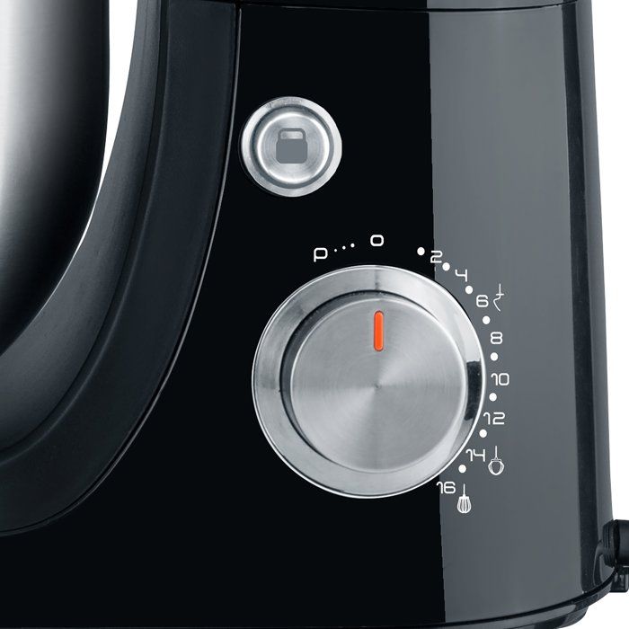 Robot pâtissier - CONTINENTAL EDISON - CERP800B2 - 800 W - 4,3 L - 10 vitesses + pulse - Noir