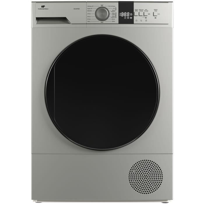 Seche-linge pompe a chaleur CONTINENTAL EDISON CESL8PCBS - 8 kg - 60 cm - Classe E - Silver