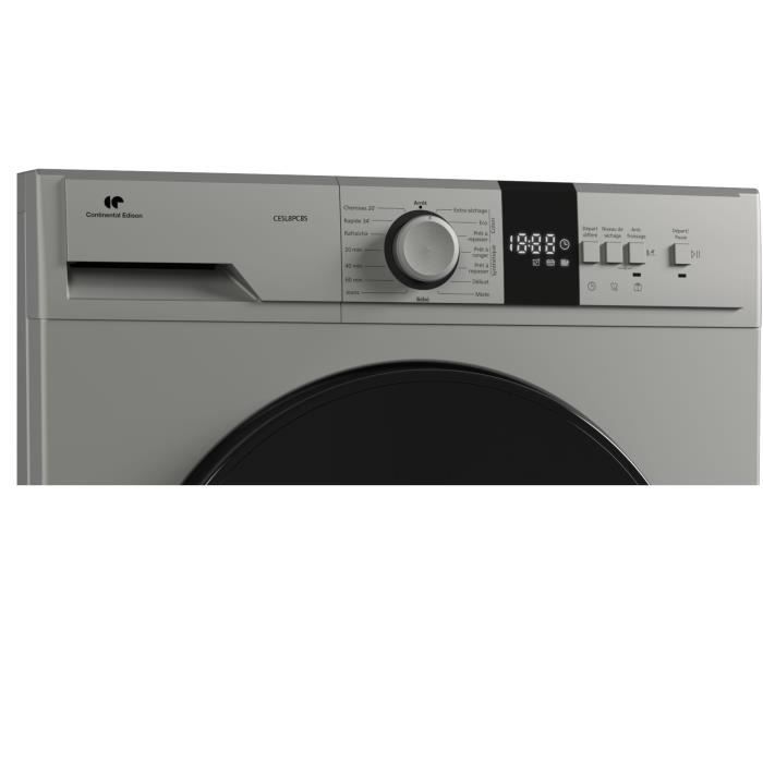Seche-linge pompe a chaleur CONTINENTAL EDISON CESL8PCBS - 8 kg - 60 cm - Classe E - Silver